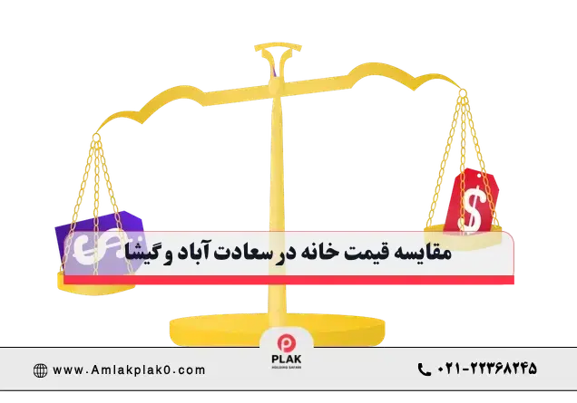 مقایسه قیمت متری آپارتمان در گیشا و سعادت آباد مقایسه قیمت متری آپارتمان در گیشا و سعادت آباد